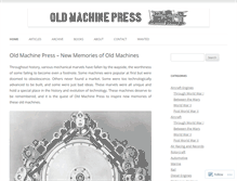 Tablet Screenshot of oldmachinepress.com